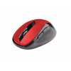 C-TECH Mouse WLM-02, čierno-červená, bezdrôtová, 1600DPI, 6 tlačidiel, USB nano prijímač WLM-02R