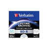 VERBATIM Blu-ray BD-R M-Disc 25GB 4x Printable jewel box, 5ks/pack 43823