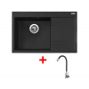 Sinks RIM 780 L Granblack + Elasta nerez/čierná