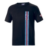 Sparco Martini Racing tričko Big Stripes černé