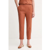 Ľanové nohavice United Colors of Benetton 4AGHDF079 oranžová S