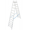 Hliníkový rebrík, 2 x 12 priečok