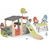 Set hracie centrum s piknik stolíkom Multisport Fun Center Life Smoby so 150 cm šmykľavkou a dvoma stoličkami