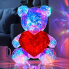 LED svietiaci medvedík s 3D efektom a USB napájaním – 40 cm