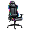 Gamer kreslo s RGB podsvietením AGA DS5002 - čierne