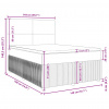 vidaXL Boxspring posteľ s matracom modrý 140x190 cm látka - Modrá - 206298-139924