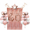 Balóny na párty - Balóny set 40 narodeniny štyridsať Rose zlaté (Balóny na párty - Balóny set 40 narodeniny štyridsať Rose zlaté)