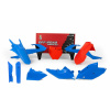 RTECH PLASTIC KIT 7 PCS, BLU/ORG