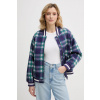 Bomber bunda s prímesou vlny United Colors of Benetton 20G9DN08S fialová XS