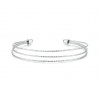 For Silver Trojitý krútený náramok - Striebro 925