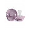 Frigg Okrúhly cumlík frigg rope soft lilac, 0-6m, silikón