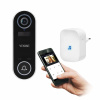 Orno Bezdrôtový videozvonček LAYO s Full HD videokamerou, WiFi a sieťový prijímač, IP65, komunikácia so smartfónom s aplikáciou Tuya, 60 zvonení