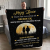 Prikrývka na posteľ - Migunica Migunica Mignica 200 x 150 cm čierna, zlatá (Prikrývka od môjho manžela pre manželku - spolu sme všetko)