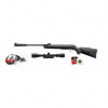Gamo Vzduchová puška Gamo,Mod.:QUIET CAT,Ráže: 4,5mm,set optika 4x32,100ks terčů,diabolky