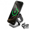 Cubenest Qi2.2 3v1 Magnetická bezdrátová nabíječka SQ312 Ultra Grey