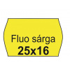 Cenová páska Fluo 25 x 16 mm - citrón (10 kotúčov) Nincs