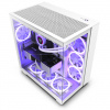 NZXT skříň H9 Flow dvoukomorová ATX / 4x120mm fan / až 10xfan / perforovaný top / proskl. bočnice, front / bílá CM-H91FW-01