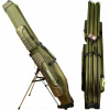 Pouzdro na pruty Mistrall se stojanem 3 komory 140cm Khaki
