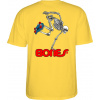 pánske tričko BONES SKATE SKELETON Yellow XL
