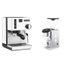 Rancilio Silvia E, white + Rocket Espresso FAUSTINO 3.1, white