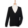 Henbury Dámsky ľahký zapínací sveter H726 Black L