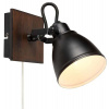 Markslöjd Native nástenná lampa 1x18 W čierna-hnedá 108211