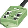 Phoenix Contact SACB-4/ 4-L- 5,0PUR SCO 1517084 pasívny box senzor/ aktor rozdeľovač M12 s kovovým závitom 1 ks; 1517084