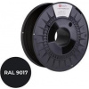 Tisková struna (filament) C-TECH PREMIUM LINE, ABS, dopravní černá, RAL9017, 1,75mm, 1kg