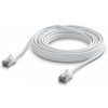 Patch kábel Ubiquiti Networks UACC-Cable-Patch-Outdoor-C6A-8M-W vonkajší Cat6a, kábel, 8m