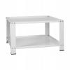 SucceBuy Podstavec pre práčku 711,2x711,2x406,4MM Biely 16KG Valcovaná oceľ
