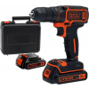 BLACK+DECKER Aku vŕtací skrutkovač 18V + nabíjačka 400mA BDCDC18KB