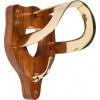 HKM Vešiak na uzdečky HKM, drevený, brown/gold