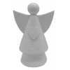 GOBA Vianočná dekorácia – keramický anjel, biely, 26 cm