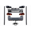 KITT Complete Body Kit suitable for VW Golf VI 6 MK6 (2008-2013) R20 Design with Headlights LED and Taillights Dynamic Turning Light + Complete Exhaust System