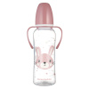 Canpol babies Fľaša úzkohrdlá s úchytmi CUTE ANIMALS 250ml zajac