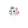 Smart Balloons Balónik/Balóniky nafukovacie s potlačou jednorožec 13'' priemer 33cm 5ks v sáčku