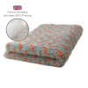 DRYBED Premium Vet Bed Metal šedý + oranžový 150 x 100 cm