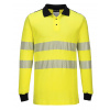 PORTWEST HI-VIS MODAFLAME WX3 FR702 / Nehorľavá reflexná polokošeľa, antistatická - HV žltá/čierna XXL