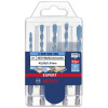 Bosch Accessories EXPERT MultiConstruction HEX-9, 2608900585 sada viacúčelového vrtáka, 4 mm, 5 mm, 6 mm, 8 mm, šesťhranný záhlbník, 5-dielna; 2608900585