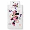 Carbotex Obliečky bavlna do postieľky Minnie a Motýliky 100x135, 40x60 cm
