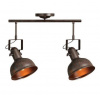 ACA DECOR Retro stropné svietidlo RIVIERA max. 2x60W/E27/230V/IP20, hnedé