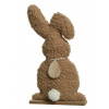 Veľkonočná dekorácia Plyšový zajac, hnedý