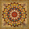 Norimpex Diamantový obraz 7D Zlatá mandala 30 x 30 cm