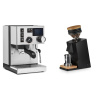 Rancilio Silvia BC PID + Eureka Mignon Single Dose, Black & Oak