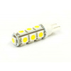 LED AUTO ŽIAROVKA 13 SMD5050, T10, TEPLÁ BIELA