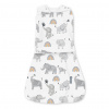 INGENUITY Zavinovačka bavlnená ulitka konvertibilná s voľným rukávom TOG 1 SwaddleMe™ Happy Elephant