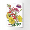 Canvas pre kancelárske jeseň kvetinové grafické retro 40x60 (Canvas pre kancelárske jeseň kvetinové grafické retro 40x60)