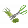 Nožnice na bylinky HERBS CUT biele, limetka, 13cm, tri ostrie