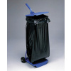 Mobilní držiak na odpadkové vrecia, s oceľovým vekom a madlom