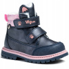 Zimné topánky zateplené členkové čižmy detské Wojtyłko 24090 na suchý zips 26